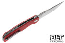 Reate Remedy - Satin Elmax Blade - Red FatCarbon Glass