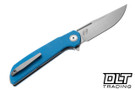 Reate Remedy - Satin Elmax Blade - Blue FatCarbon Glass