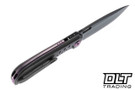 Poikilo Blade Gecko BS5 - Dark Stonewash Titanium - Purple Accents - 5 Holes - Dark Stonewash M398 Blade