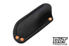 Banzelcroft MEK - Old Stock Natural Canvas Micarta - Carbon Fiber and Red Liner