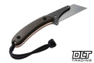 Banzelcroft MEK - Olive Drab Canvas Micarta - Copper Liner