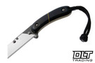 Banzelcroft MEK - Black Paper Micarta - Yellow Liner
