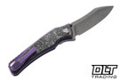 Hawk Talon M390 - Purple Titanium Handle - White TechnoCarbo Overlay
