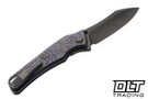 Hawk Talon M390 DLC - DLC Titanium Handle - TechnoCarbo Purple Overlay