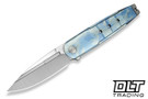 WE Knife Hull 24046-3 - Blue Terrain Titanium - Drop Point Satin M390 Blade