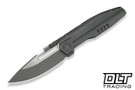 WE Knife Reveille 23057-2 - Olive Gray Titanium - Drop Point Stonewashed M390 Blade with Satin Flat