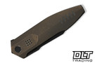 We Knife Flight Line 23089-2  - Bronze Titanium - Black Stonewashed M390 Blade