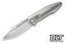We Knife Flight Line 23089-3 - Bead Blasted Titanium - Satin M390 Blade