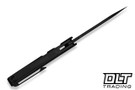 We Knife Breach 25077-2 - Black Titanium - Tanto  Black Stonewashed M390 Blade with Black Brushed Flat