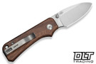 CIVIVI Knives Baby Banter Slip Joint - Guibourtia Wood - Satin Nitro-V Blade
