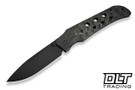 We Knife Guthrie  23072B-1 - Black Titanium - Black Stonewashed CPM 20CV Blade - Rose Carbon Fiber Inlay