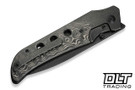 We Knife Guthrie  23072B-1 - Black Titanium - Black Stonewashed CPM 20CV Blade - Rose Carbon Fiber Inlay