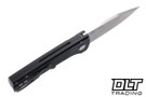 Pro-Tech Scapegoat Compact - Carbide Textured Black Aluminum - Stonewashed MagnaMax Blade