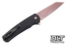 Pro-Tech Malibu - Black Aluminum - Copper Rose PVD MagnaCut Reverse Tanto Blade