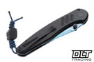 Pro-Tech Avalon - Black Aluminum - Sapphire Blue PVD MagnaCut Blade