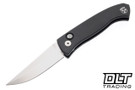 Pro-Tech Brend Classic - Black Aluminum - Satin 154CM Blade