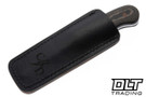 Corey Dunlap Drop Point EDC - Blasted & Tumbled AEB-L - Meredith Richlite - Black G-10 Pins