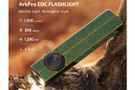 Olight ArkPro Flat Unibody EDC Flashlight with Multi-Light Sources - Antique Green Aluminum