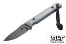 JP Bladesmithing Fang EDC - Black Graphite Cerakote AEB-L - Ghost Purple G-10