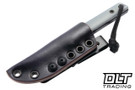 JP Bladesmithing Fang EDC - Black Graphite Cerakote AEB-L - Ghost Purple G-10