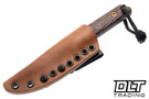 JP Bladesmithing Fang XL AEB-L - Textured Walnut Dymalux Handle