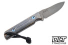 JP Bladesmithing Fang XL AEB-L - Burned Nautical Richlite Handle
