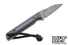 JP Bladesmithing WharnFang EDC AEB-L - Purple G-10 Handle