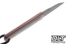 JP Bladesmithing WharnFang EDC AEB-L - Ghost Ruby Red G-10 Handle