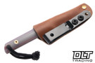 JP Bladesmithing WharnFang EDC AEB-L - Ghost Ruby Red G-10 Handle