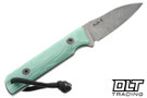 JP Bladesmithing WharnFang XL AEB-L - Textured Mirkwood Opal G-10 Handle