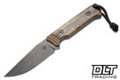 JP Bladesmithing Pocket Bowie AEB-L - Olive Dymalux Handle