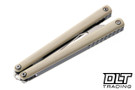 LDY Knives Kite V1.5 - Trainer - Ivory and Black Aluminum
