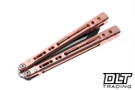 LDY Knives Sirius V4.5 - Tanto - Rose Gold Diagonal Aluminium