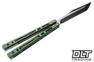 LDY Knives Sirius V4.5 - Tanto - Green Vertical Aluminium
