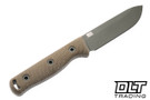 Hellbender Mudpup 4 - OD Green Micarta - OD Cerakote MagnaCut Blade
