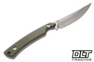 McNees Fowl Play - OD Green G-10 - Stonewash MagnaCut Blade