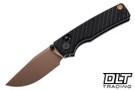 Vosteed Porcupine ModSwap - Textured Black G-10 - Copper Dune 154CM Blade