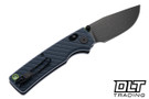 Vosteed Porcupine ModSwap - Textured Blue G-10 - Stonewashed Black 154CM Blade