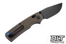 Vosteed Porcupine ModSwap - Textured Sand G-10 - Stonewashed Black 154CM Blade