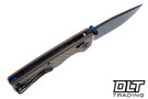 Vosteed Porcupine ModSwap - Textured Sand G-10 - Stonewashed Black 154CM Blade
