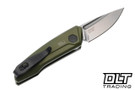 Kershaw Launch 9 Auto - Olive Aluminum - Stonewash CPM-154 Drop Point Blade