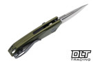 Kershaw Launch 9 Auto - Olive Aluminum - Stonewash CPM-154 Drop Point Blade
