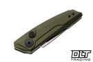 Kershaw Launch 9 Auto - Olive Aluminum - Stonewash CPM-154 Drop Point Blade