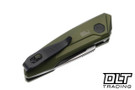 Kershaw Launch 9 Auto - Olive Aluminum - Stonewash CPM-154 Drop Point Blade