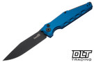 Kershaw Launch 7 - Blue Aluminum - Black CPM-154 Clip Point Blade
