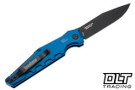 Kershaw Launch 7 - Blue Aluminum - Black CPM-154 Clip Point Blade