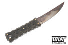 Williams Blade Design Shobu Zukuri Kwaiken - Post Apocalyptic RWL-34 Blade - Green Linen Micarta