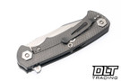 Hinderer Project X Clip Point S45VN - Working Finish Titanium - Stonewashed Blade - OD Green G-10