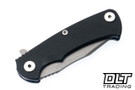 Hinderer Project X Clip Point S45VN - Battle Blue Anodized Titanium - Working Finish Blade - Black G-10