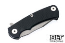 Hinderer Project X Clip Point S45VN - Battle Bronze Anodized Titanium - Working Finish Blade - Black G-10